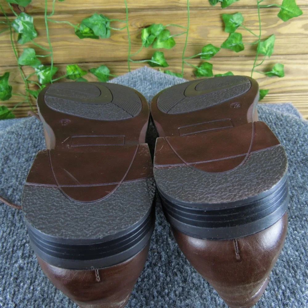 Alpine‎ Swiss Men  Derby Oxfords Brown Synthetic Size 12 Medium Gently Used 2025